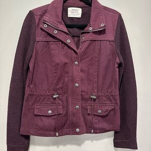 Ashley By 26 International Wine and Plum Utility Jacket for Women